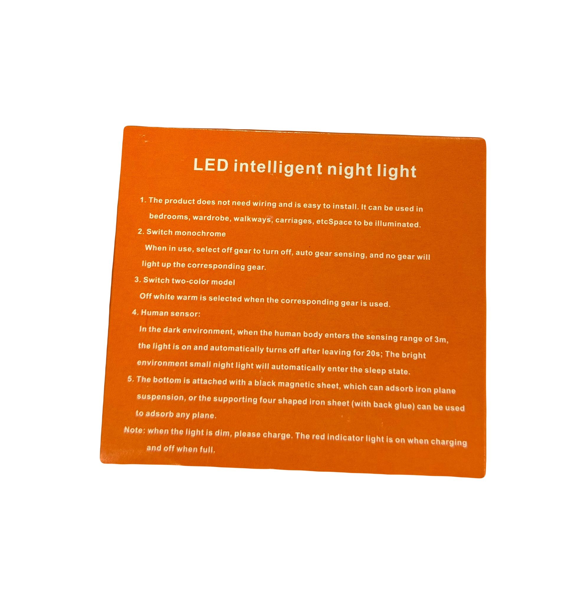 Intelligent Induction Lamp - Back