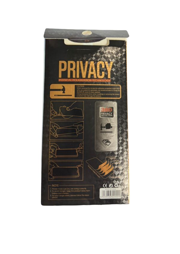 Unifa Privacy Screen Protector for iPhone 15 Pro 6.1 Inch, Anti-spy Tempered Glass Film Easy Installation Tool - Image 2