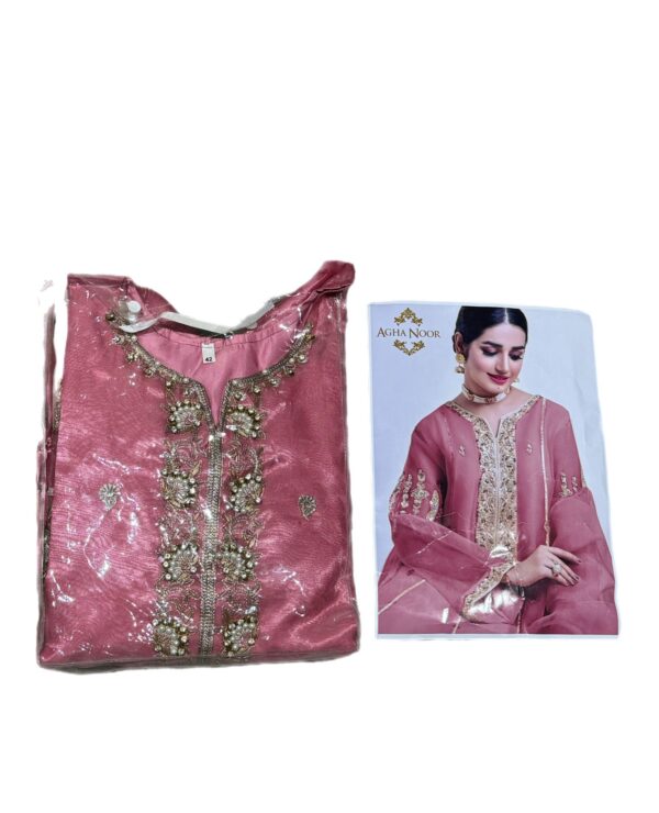 New Arrived Pakistani Ethnic Party Wear Worked with Sequins, Beads and Embroidery with Paint Style Salwar Kameez Suit Ready to Wear for Women with Dupatta - Image 8